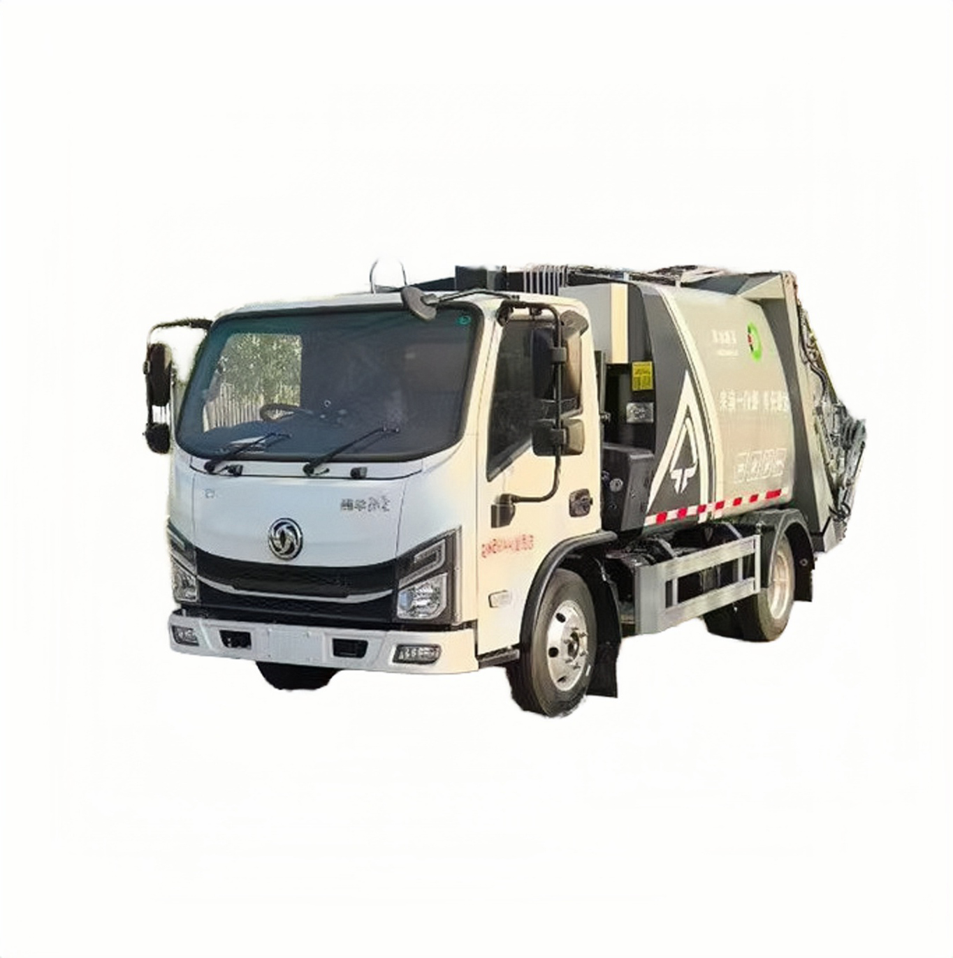 Caminh&atilde;o De Lixo Compacto Comprimido Dongfeng 5m&sup3; | Capacidade De Estacionamento Subterr