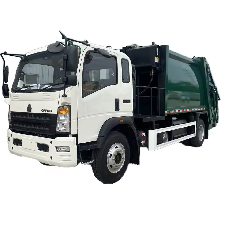 HOWO 10-c&uacute;bico Capacidade Comprimida Lixo Caminh&atilde;o Combust&iacute;vel Diesel Transmiss
