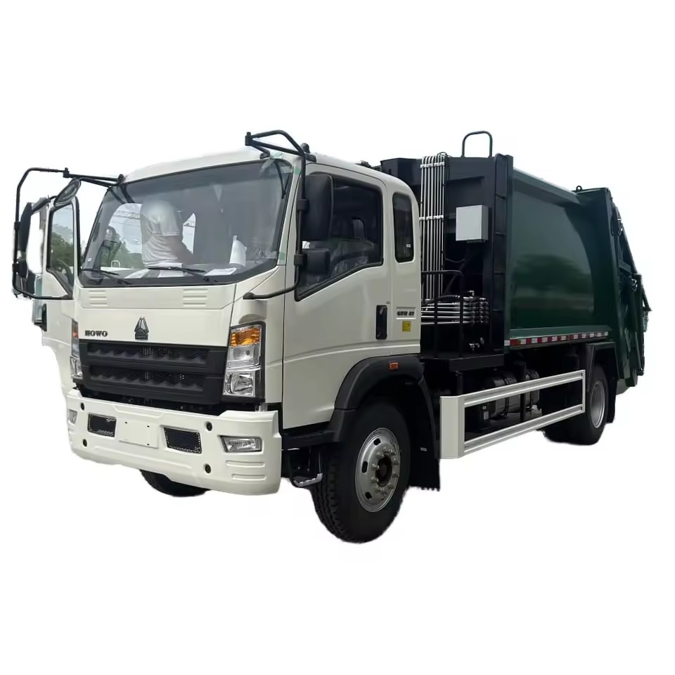 HOWO 4x2 Compactador De Cami&atilde;o De Lixo Do Carregador Traseiro Eficiente Do Ve&iacute;culo De 