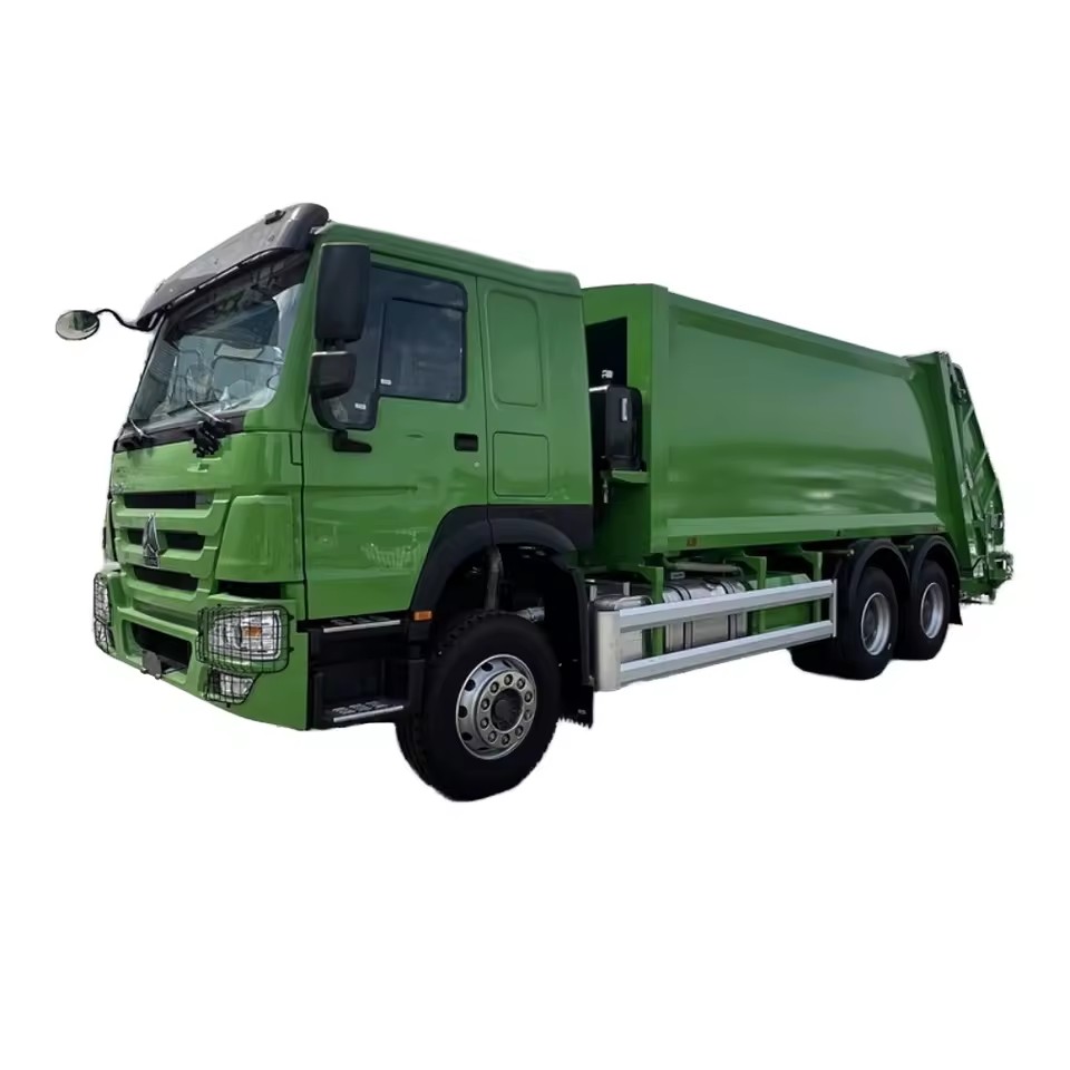 Sinotruk Howo 20 CBM Cami&atilde;o De Lixo Do Compactador Do Carregador Traseiro 6x4 Manual Do Diese