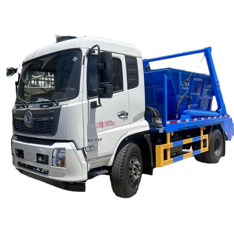 Caminh&atilde;o De Lixo De Bra&ccedil;o De Balan&ccedil;o Dongfeng 4X2 Capacidade De 8-12 CBM Certif