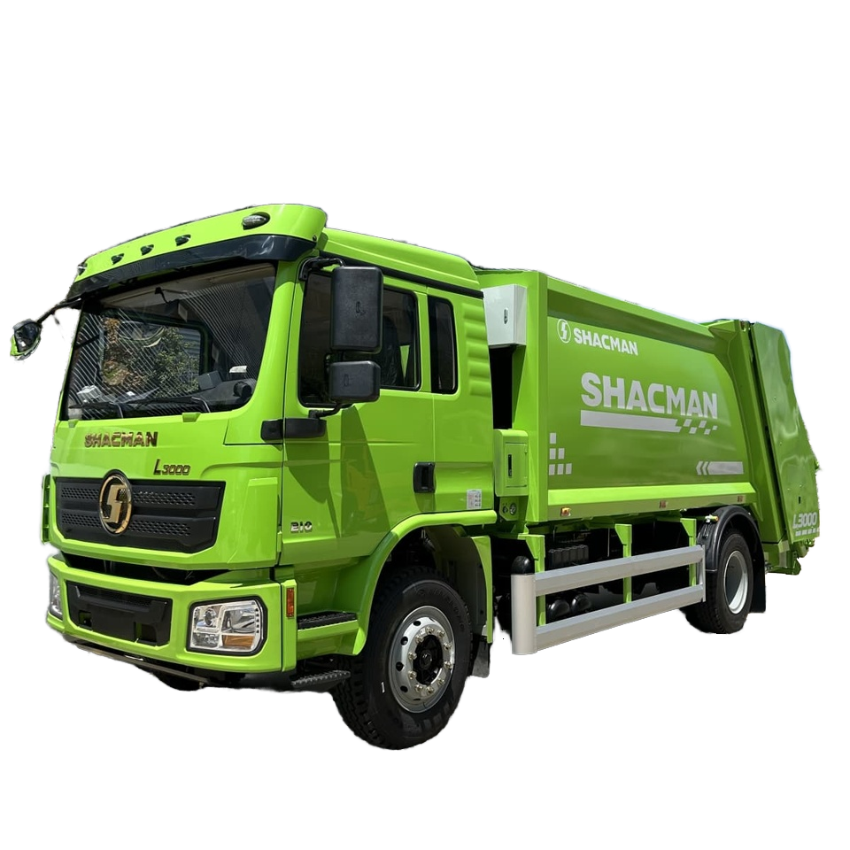 Caminh&atilde;o De Lixo Do Carregador Traseiro SHACMAN 12CBM, Sistema De Compacta&ccedil;&atilde;o H