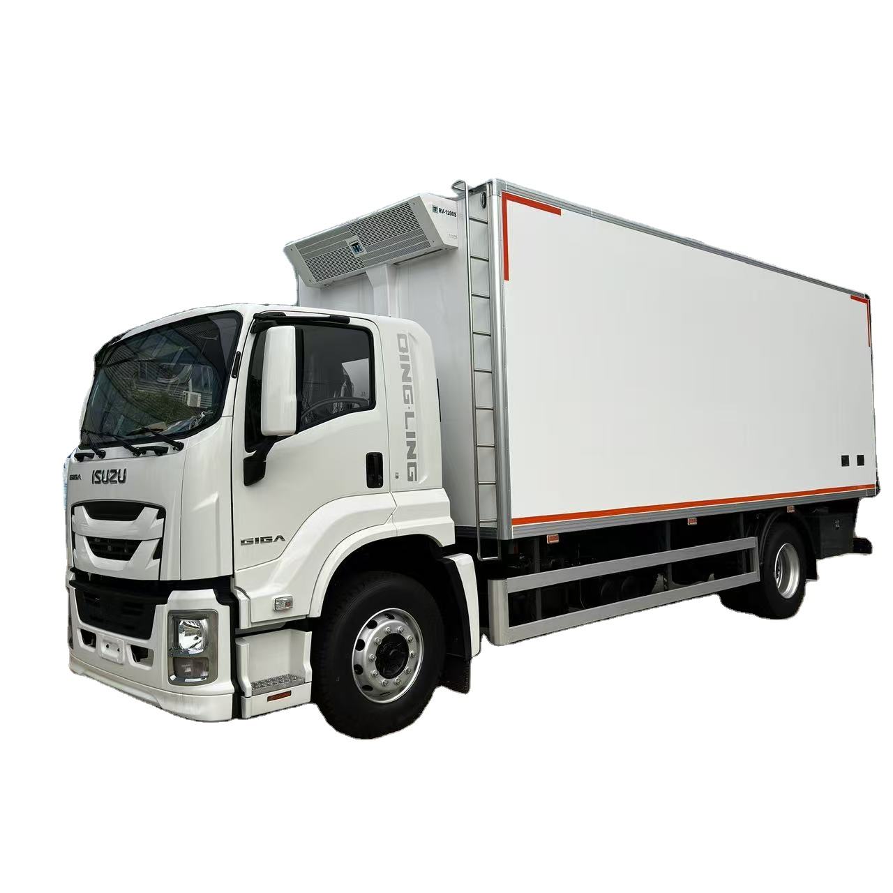 Isuzu FTR Refrigerado Caminh&atilde;o 4x2 Diesel Chassis, Van De Armazenamento Frio 18FT, -18 &deg; 