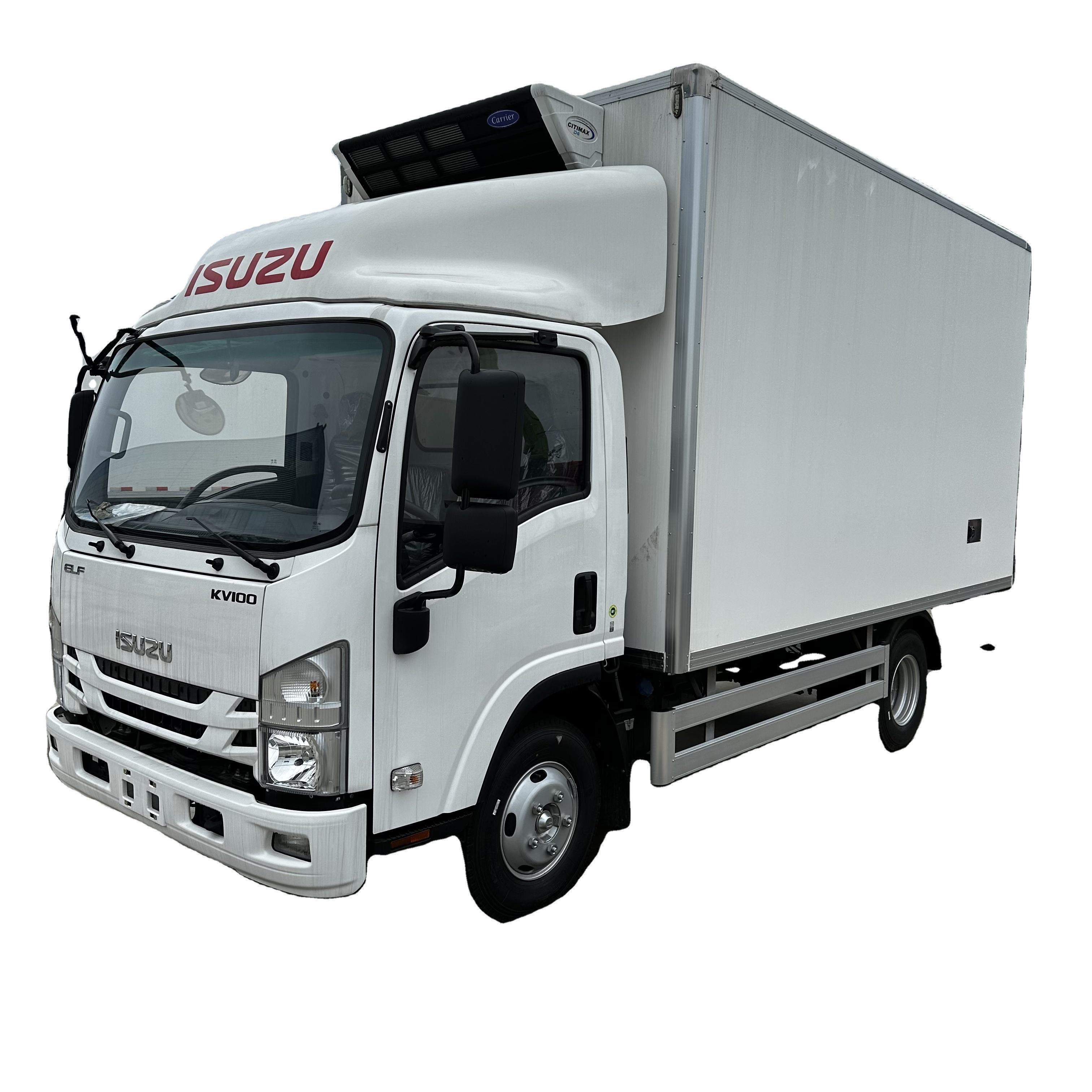 ISUZU Novo 120HP Euro 2/3/4/5 Combust&iacute;vel Diesel Refrigerado Van Caminh&atilde;o Com Transmis
