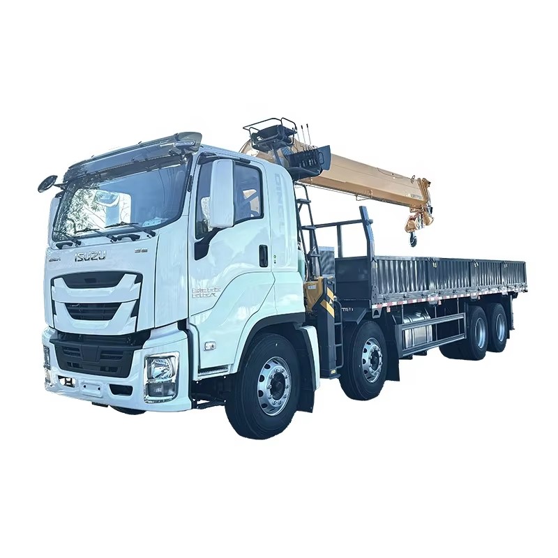 1SUZU GIGA 8x4 Caminh&atilde;o Montado Guindaste 12 Toneladas Telesc&oacute;pico Guindaste Boom Cami