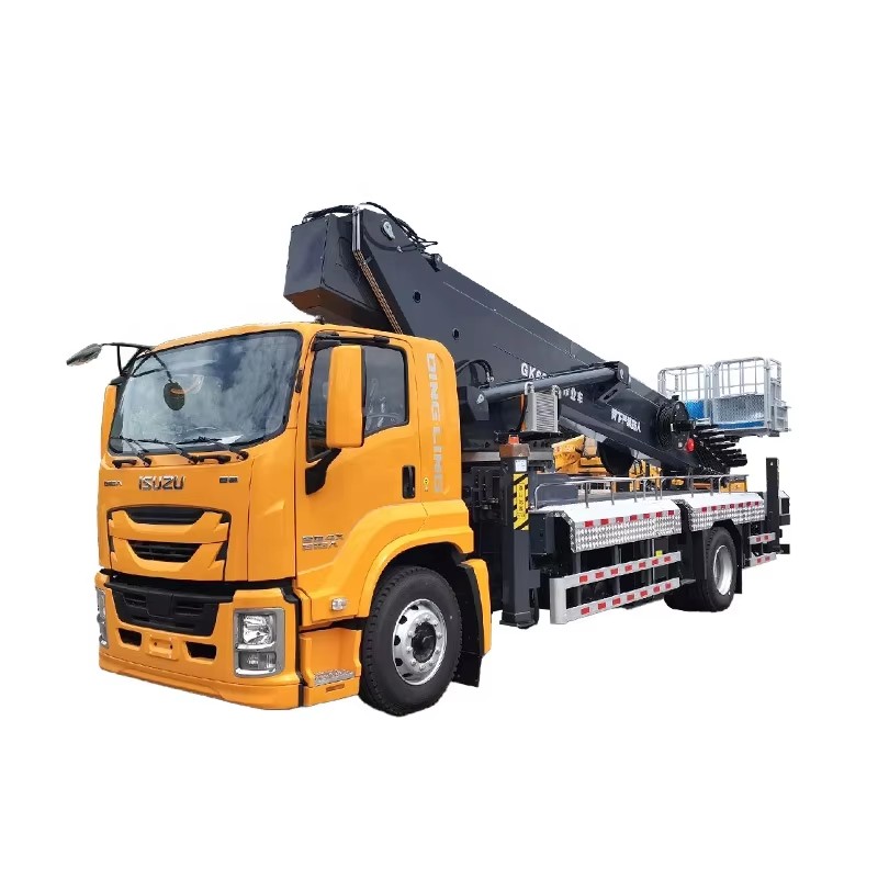1SUZU GIGA Pesado Caminh&atilde;o De Plataforma De Trabalho A&eacute;reo Caminh&atilde;o De Balde A&