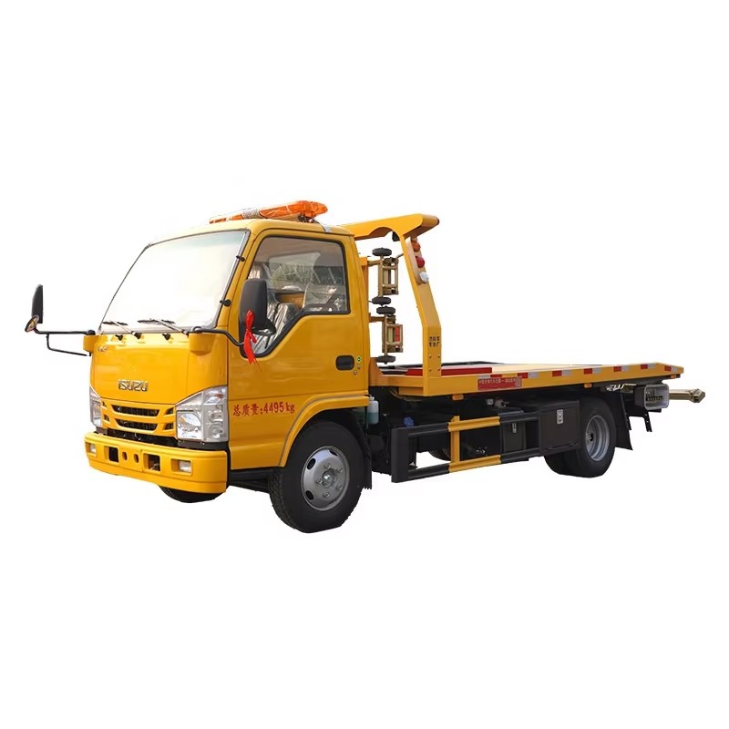 1SUZU ELF 4x2 Flatbed Wrecker Rebocando Caminh&atilde;o Mini Road Wrecker Caminh&atilde;o Para Resga