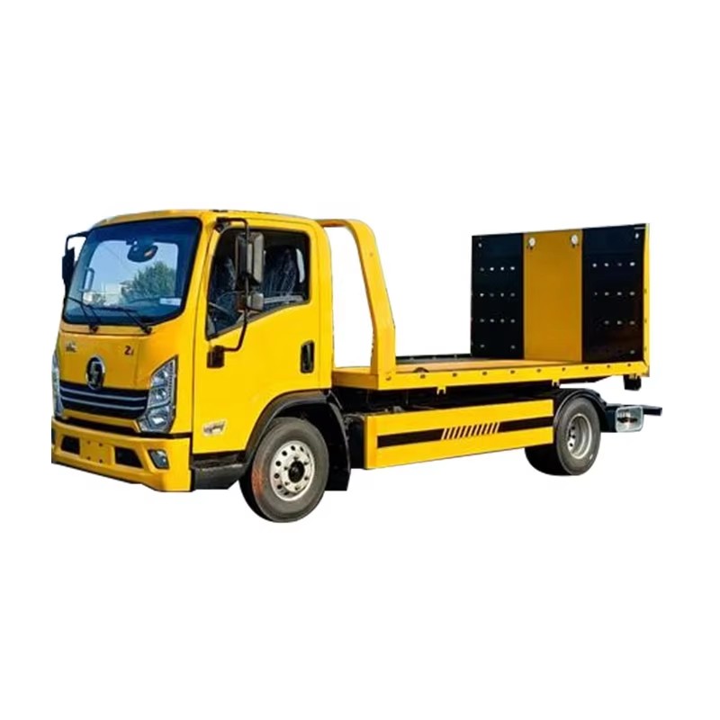 Shacman Flatbed Rebocando Cami&atilde;o Destroqueador Estrada 4x2 Para Resgate De Ve&iacute;culos