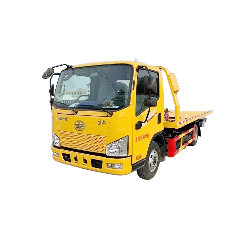 FAW 4x2 Flatbed Wrecker Rebocando Caminh&atilde;o Pequeno Cami&atilde;o De Estrada Para Resgate De V