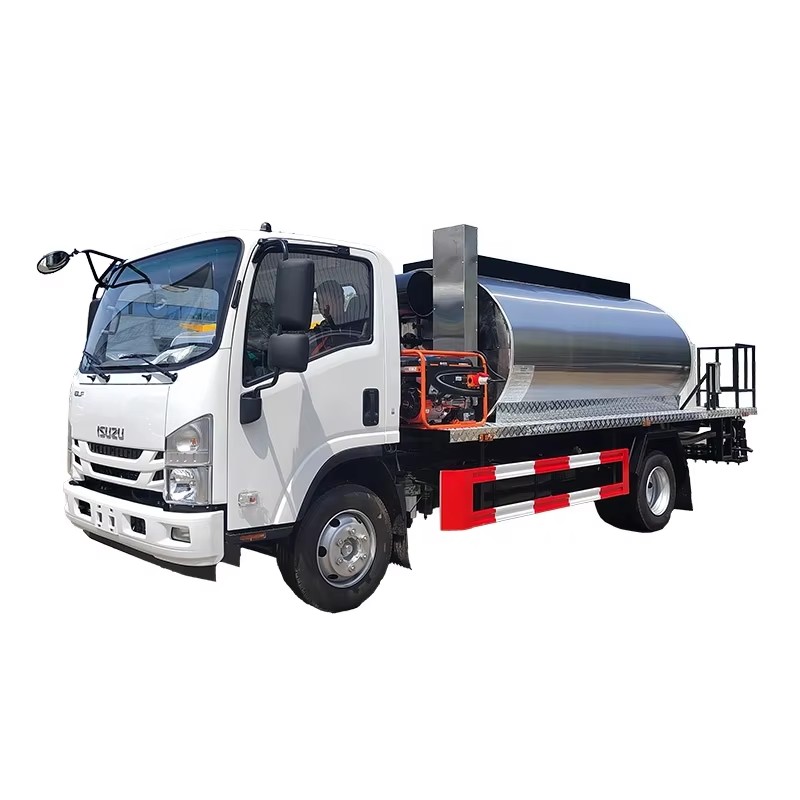 1SUZU ELF 8 Toneladas Asfalto Distribuidor Caminh&atilde;o Estrada Asfalto Pavimenta&ccedil;&atilde;