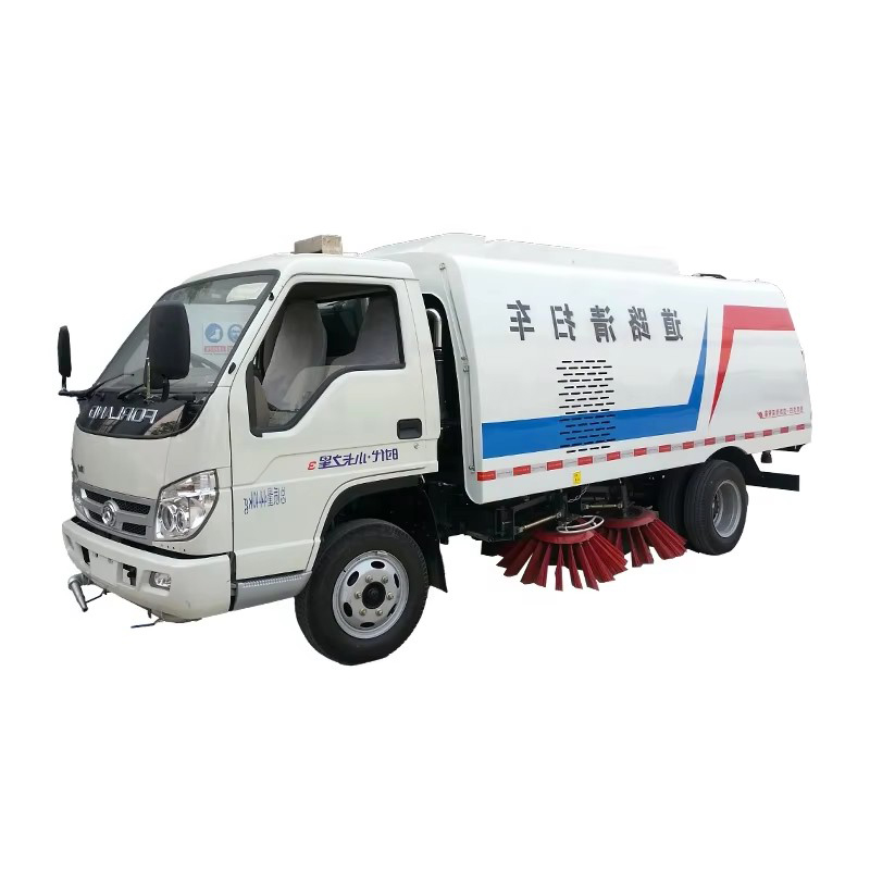 Foton 3000L Mini Vacuum Road Sweeper Truck Caminh&atilde;o De Limpeza De Rua De Alta Press&atilde;o 