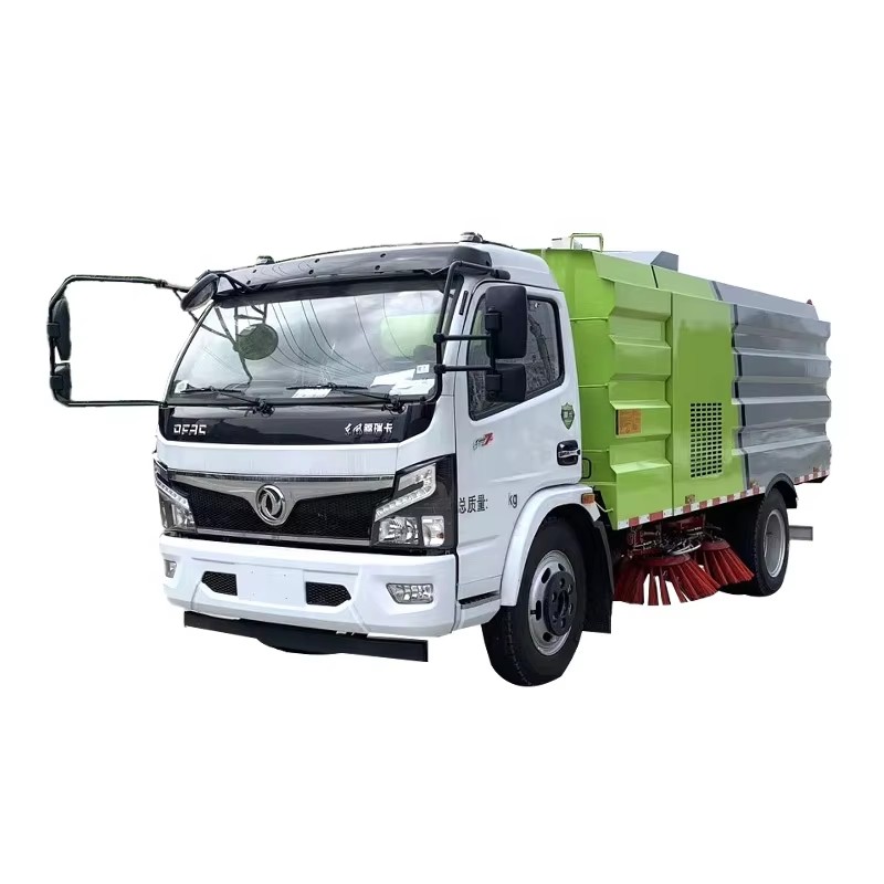 Venda Direta Da F&aacute;brica Dongfeng Vacuum Road Sweeper Truck 6000L Street Cleaning Washing Truc