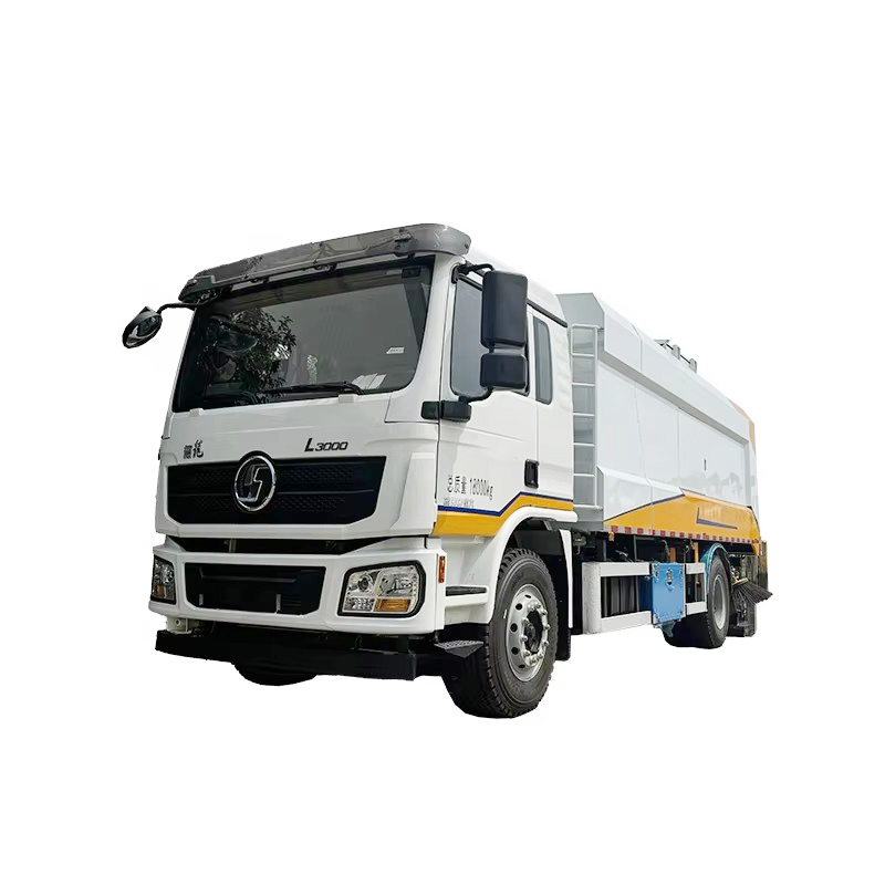 Shacman L3000 12000L Intelligence Vacuum Road Sweeper Truck Caminh&atilde;o De Limpeza De Rua De Alt