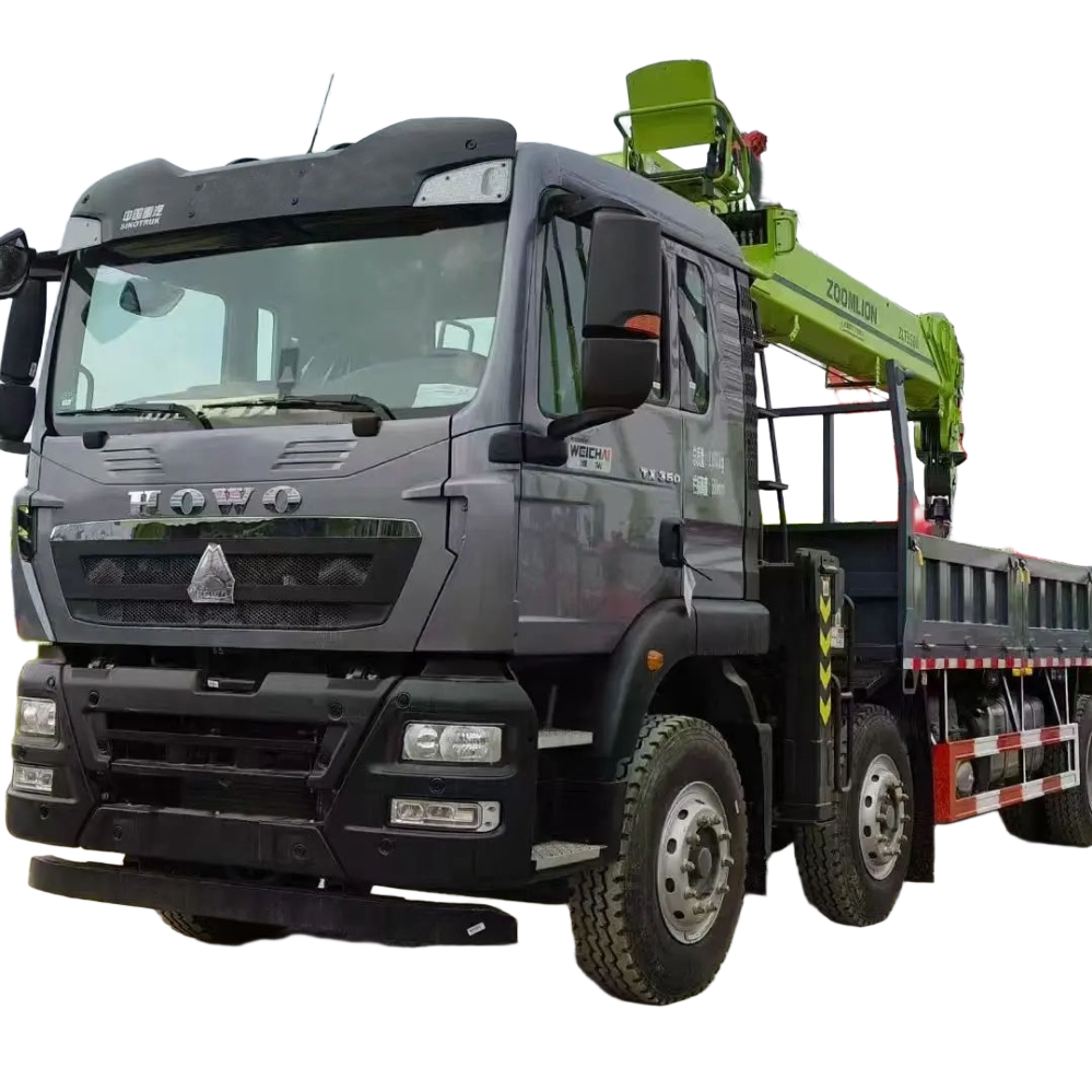 Sinotruk Howo 8x4 Guindaste M&oacute;vel 14 Toneladas Telesc&oacute;pica Do Bra&ccedil;o Com 16m Ele