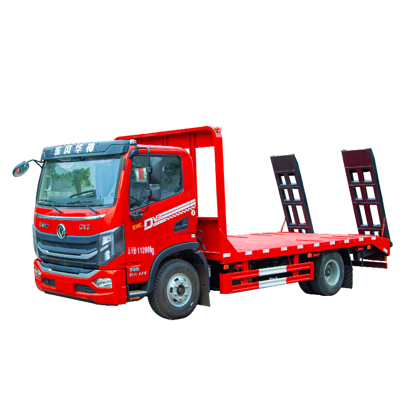 Deslizamento Dongfeng 4x2 Diesel 6 Toneladas Caminh&atilde;o Plataforma Pequena Com Escada - Para O 