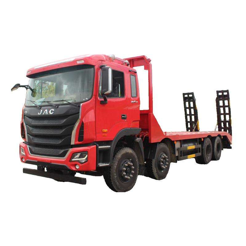 Caminh&atilde;o De Cama Plana Dur&aacute;vel De 25 Toneladas 8x4 Com Escada Traseira, Adequado Para 