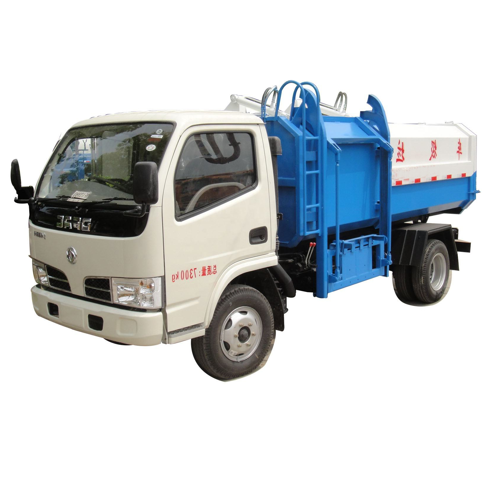 Pre&ccedil;o De F&aacute;brica Mini Tamanho 4x2 Diesel Tipo 4cbm Carregamento Lateral Coletando Lixo