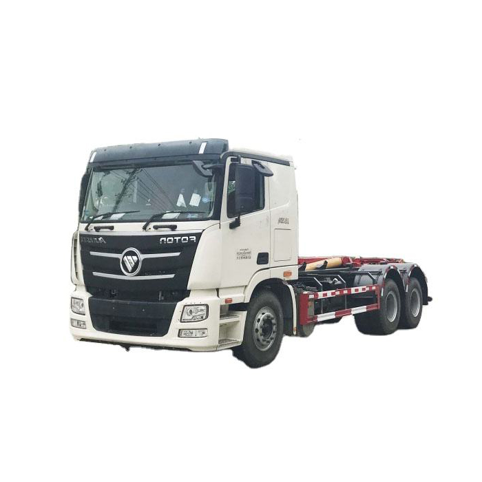 Foton Auman 6 * 4 Novo Caminh&atilde;o De Lixo De Elevador De Gancho Personalizado