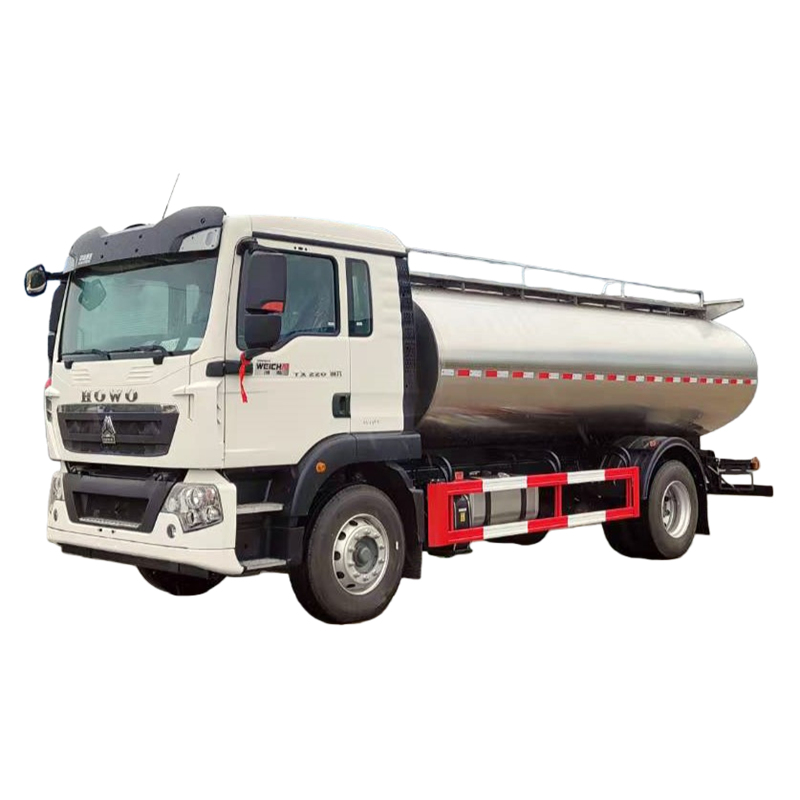 Novo Sinotruk Howo 4X2 15000L Cami&atilde;o Tanque De Leite De A&ccedil;o Inoxid&aacute;vel 15m&sup3
