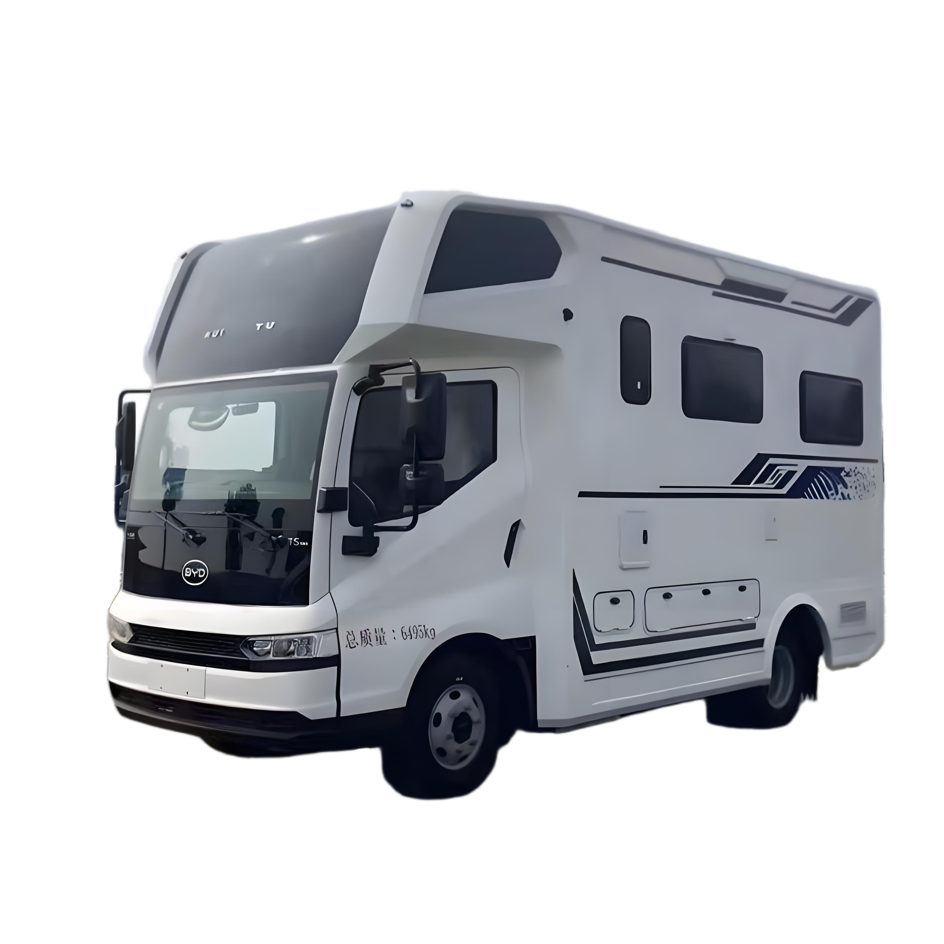 Design De Luxo Dois Andares BYD H&iacute;brido Fam&iacute;lia Touring Carro RV Motor Casa Para Venda
