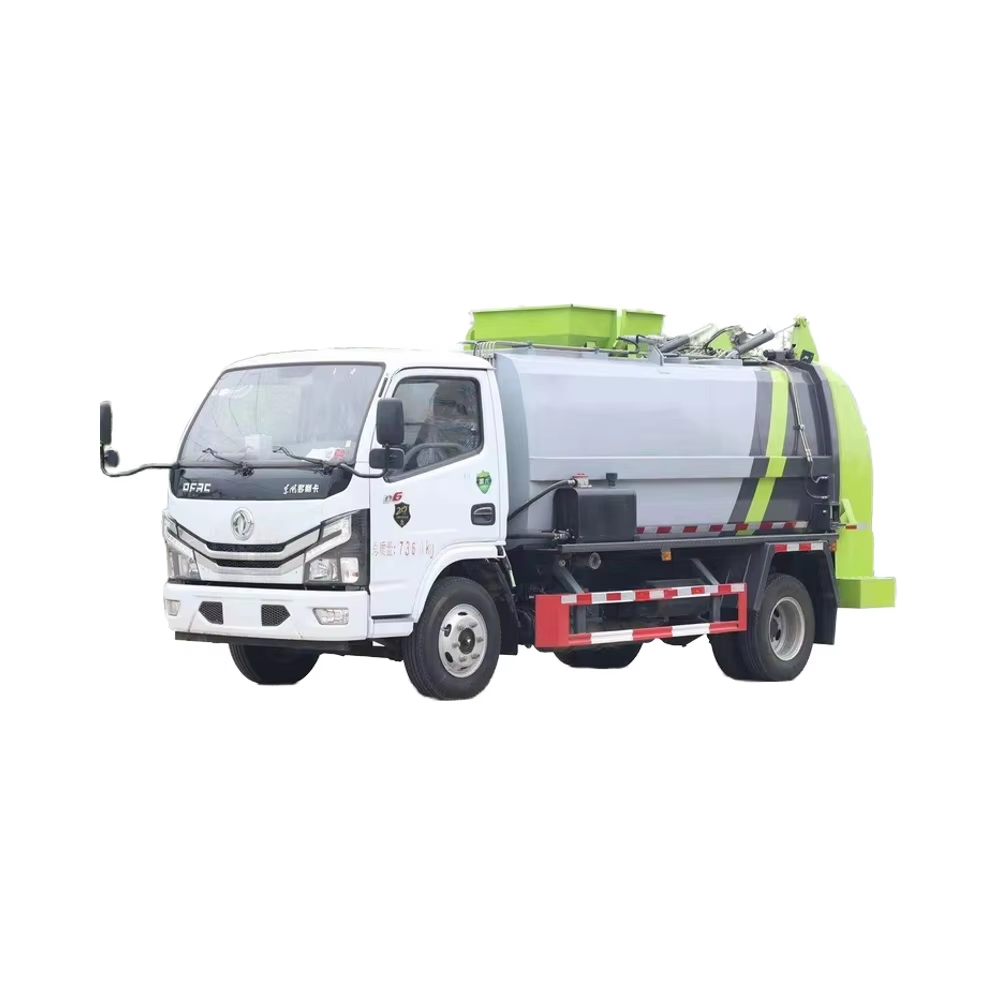 Dongfeng D6 Caminh&atilde;o De Lixo De Res&iacute;duos De Cozinha Do Compactador De Combust&iacute;v