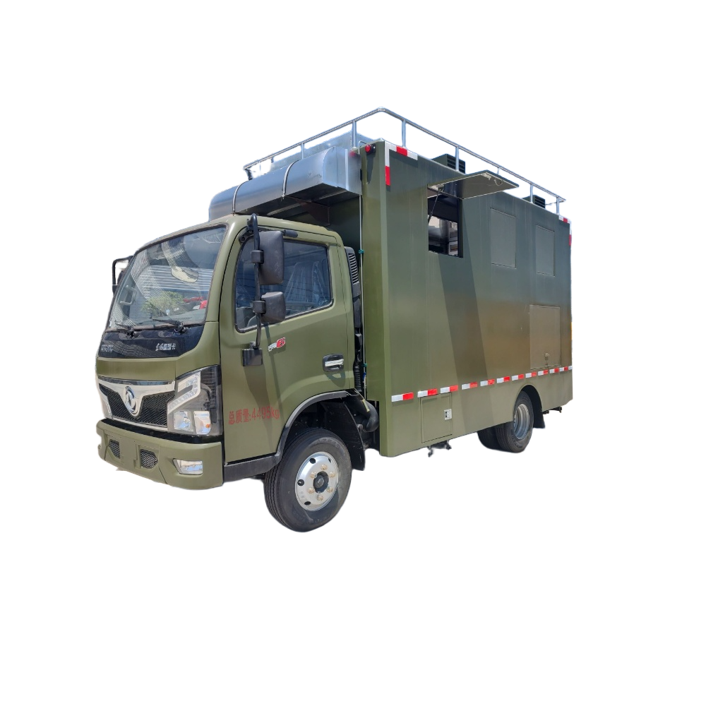 Dongfeng Mobile Kitchen Fast Food Carrinho Pizza Taco Food Trailer BBQ Food Truck Para Venda