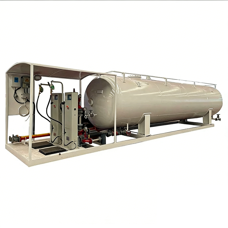 25m3 Skid LPG Cilindro Enchimento Planta