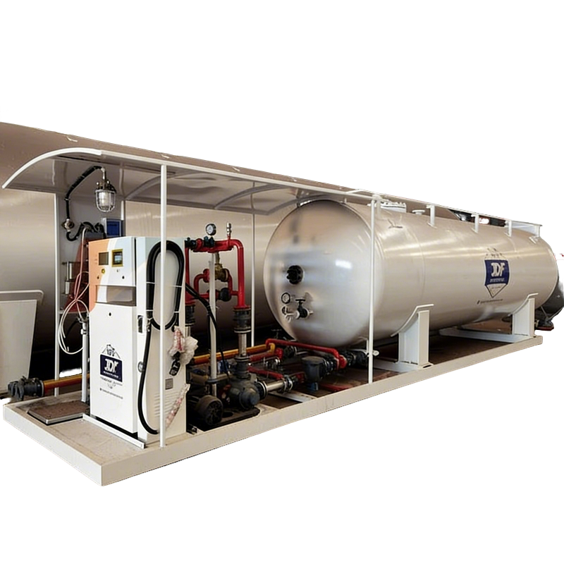 Esta&ccedil;&atilde;o De Enchimento De Deslizamento De GPL 10MT 20.000L Com Dispensador
