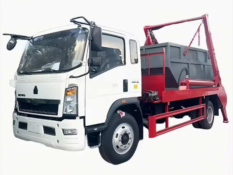 Sinotruk HOWO 2-eixo Hidr&aacute;ulico Balan&ccedil;o Bra&ccedil;o Caminh&atilde;o De Lixo Com Lixo 