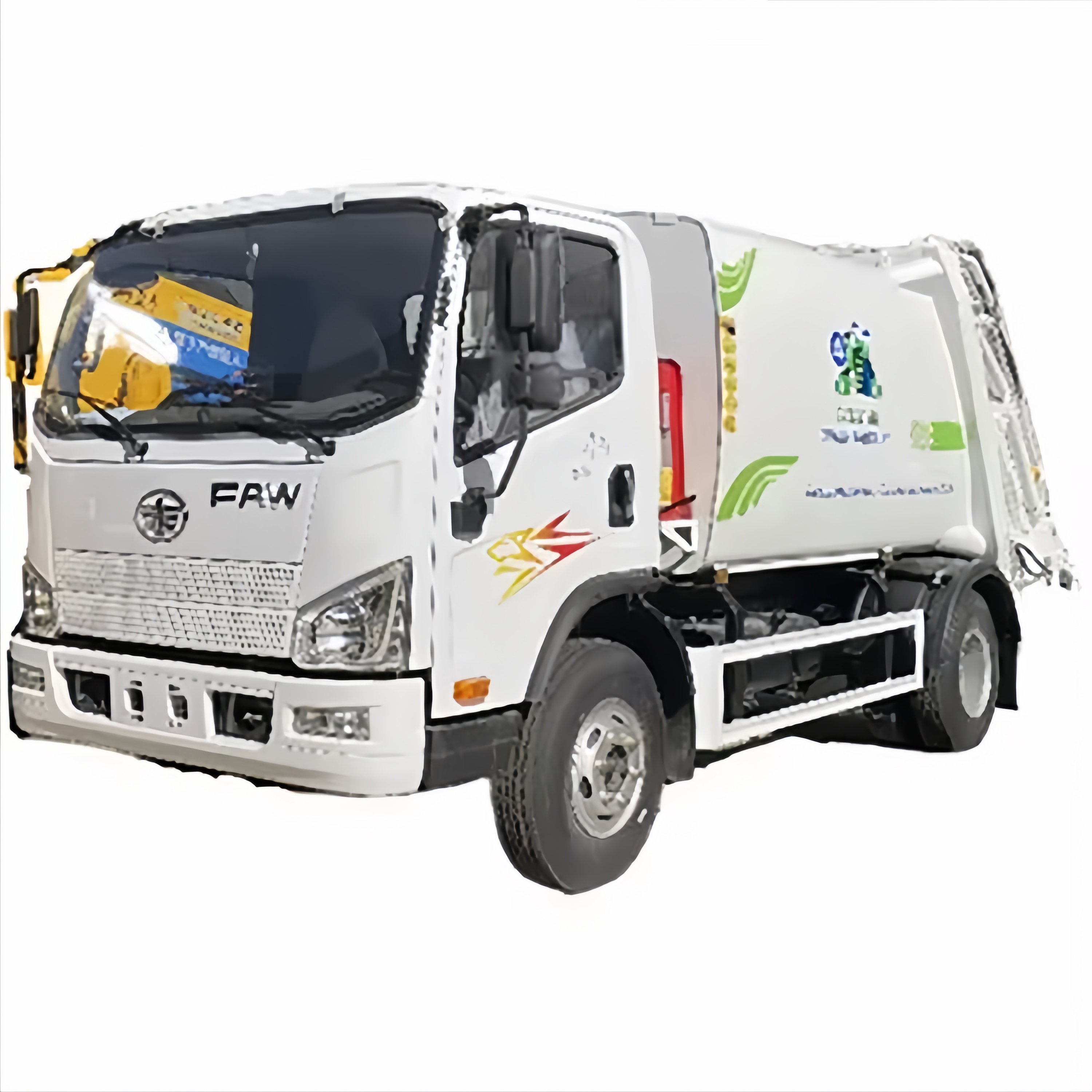 FAW Jiefang 6 Metros C&uacute;bicos Cami&atilde;o De Lixo De Compacta&ccedil;&atilde;o De Carregamen