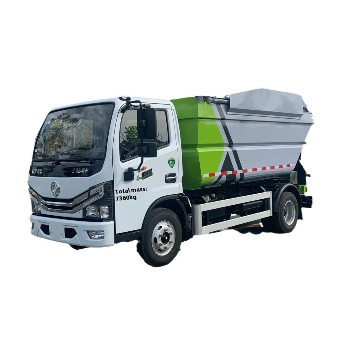 Dongfeng Auto-descarregamento Lixo Caminh&atilde;o Traseiro Manual De Carregamento 4x2 Direto Fabric